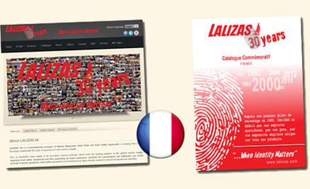 LALIZAS website also available in French