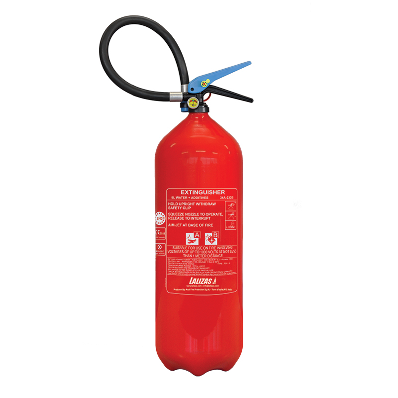 LALIZAS Fire Extinguisher Foam 9lt, Stored Pressure w/wall bracket, MED (EN,ES,HR) 474622 image