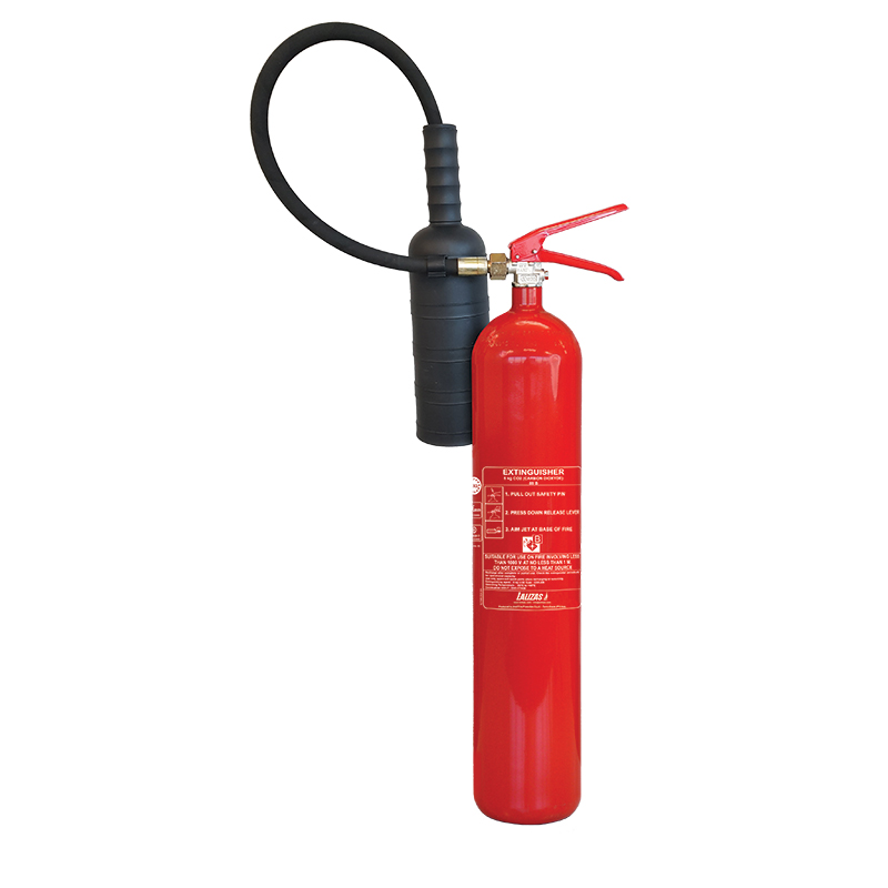 LALIZAS Fire Extinguisher CO2 5kg, w/wall bracket, MED (EN,ES,HR) 499522 image