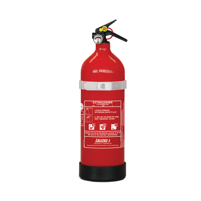 LALIZAS Fire Extinguisher Dry Powder 2kg, Stored Pressure w/bracket, MED (EN,IT,GR) 704441 image