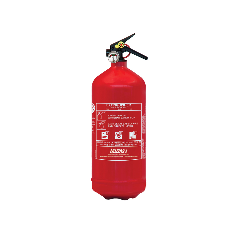 LALIZAS Fire Extinguisher Dry Powder 3kg, Stored Pressure w/bracket, MED (EN,IT,GR) 704451 image