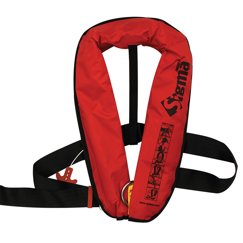 Sigma Infl.Lifejacket, Auto, 170N, w/Harness, ISO, Adult, Red 71094 image
