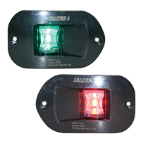 FOS LED 12 Set Port & Starboard light side recessed mount 112,5° with black housing 71315 image