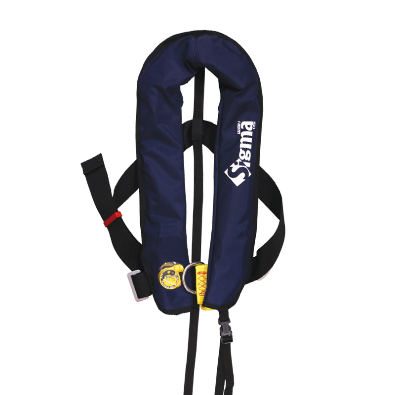 Sigma Infl.Lifejacket,Auto,170N, HammarMA1, w/D-ring & Clip Crotch Strap, ISO, Adult, Blue 720811 image