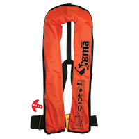 Sigma Work Vest, Auto, 170N, ISO, Adult, Orange Durable PVC Fabric Cover 72154 image