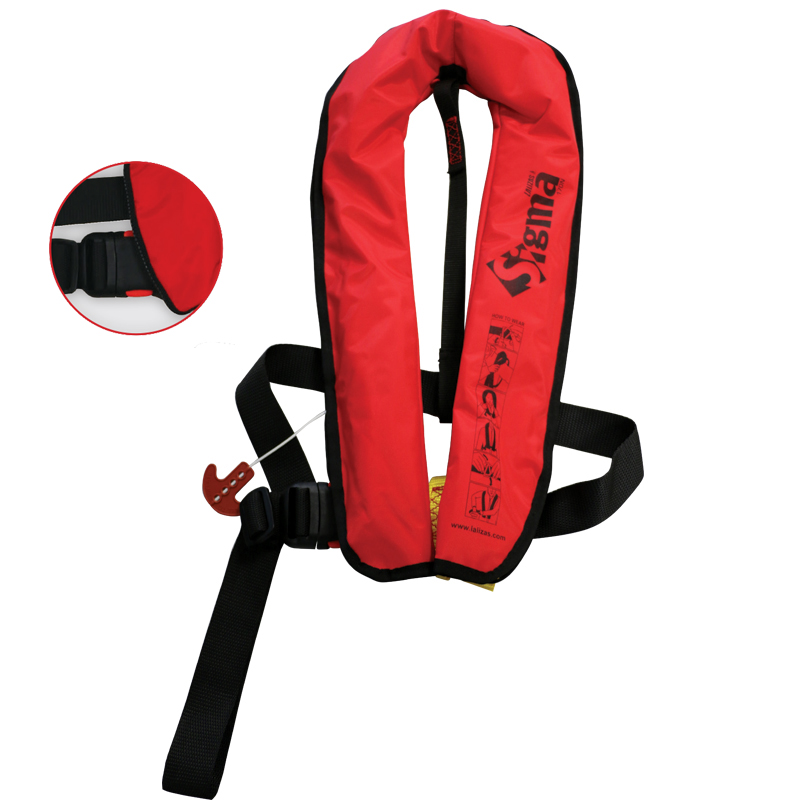 Sigma Infl.Lifejacket, Auto, 170N, w/Plastic Buckle, ISO, Adult, Red 72560 image