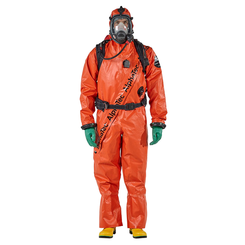 Chemical Suit "Gas Tight, AlphaTec, TR, Light Type", L, Orange 74520 image