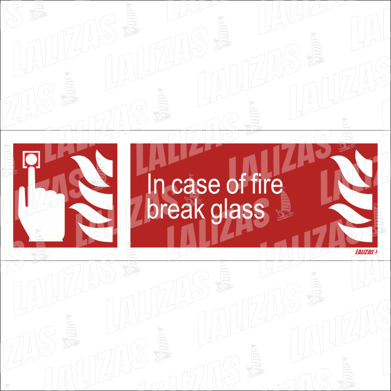 In Case of Fire Break Glass, Cg (10X30cm) 826143 image