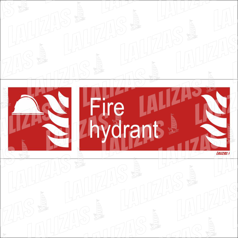 Fire Equipment Sign (Red) Fire, Hydrant (10x30cm) 826148 image
