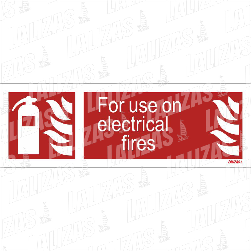 For Use on Electrical Fires (10X30cm) 826165 image