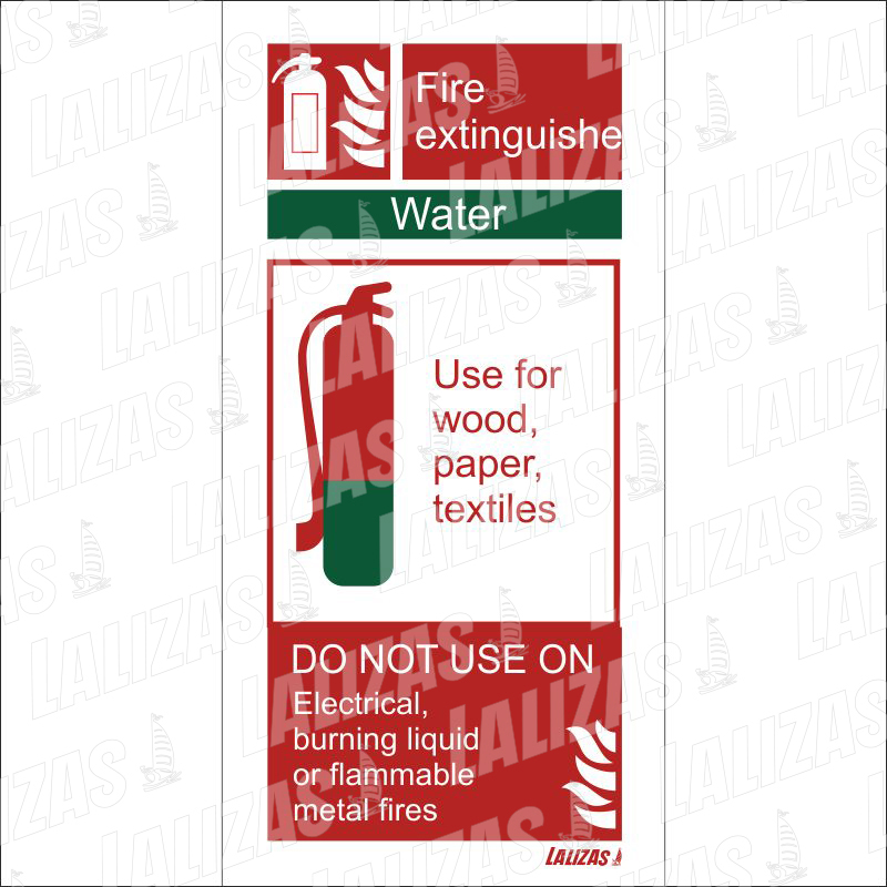 Fire Extinguisher Water (10X20cm) 816430 image
