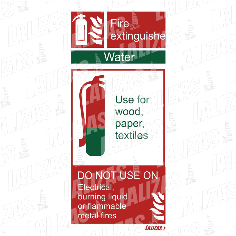 Fire Extinguisher Foam Instructions (10X20cm) 816431 image