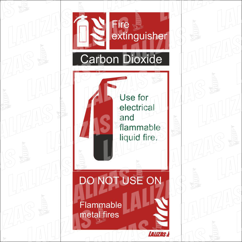 Fire Extinguisher Carbon Dioxide (10X20cm) 826433 image