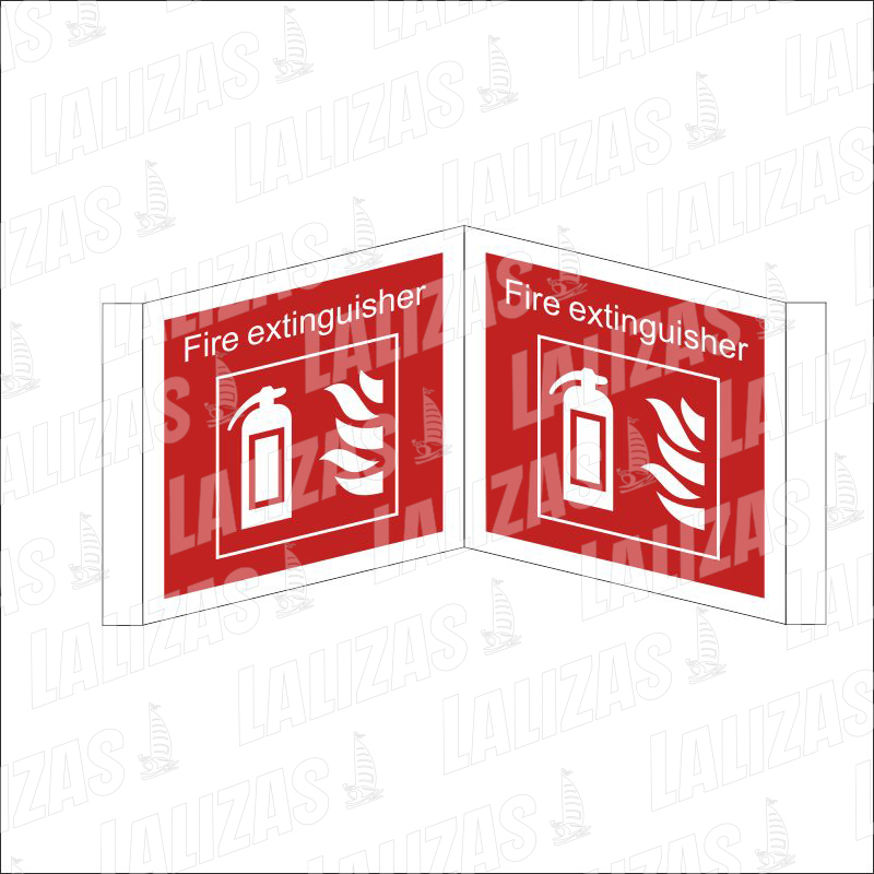 Panoramic Fire Sign, Fire Extinguisher (15X15cm) 826501 image