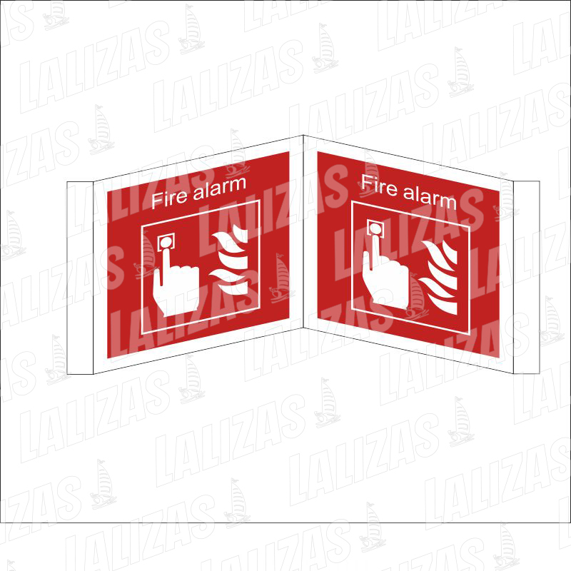 Panoramic Fire Sign, Fire Alarm (15X15cm) 826503 image