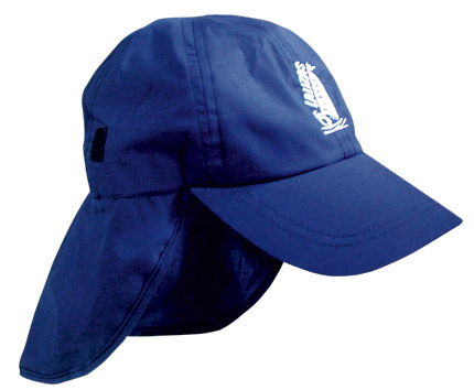 [40557] Sailing Cap with Protective Neck Cover, Adult, Blue image