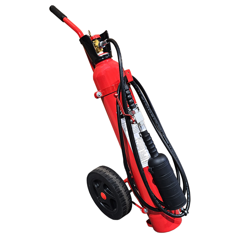 [75375] Extintor contraincendios con ruedas, CO2, 10 kg, con manguera, bocina y boquilla, SOLAS/MED (EN,FR,ES,PT) image