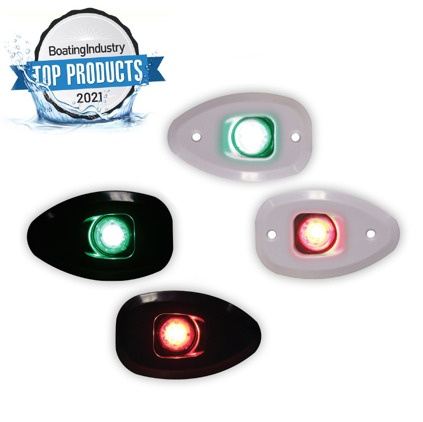 MICRO Starboard & Port Lights 112,5°, Side & Flush mounted, Set