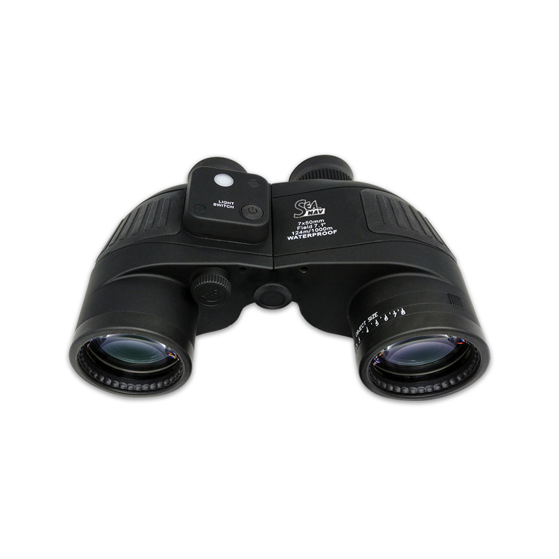 Binoculars Waterproof w/ compass 'Sea Nav'