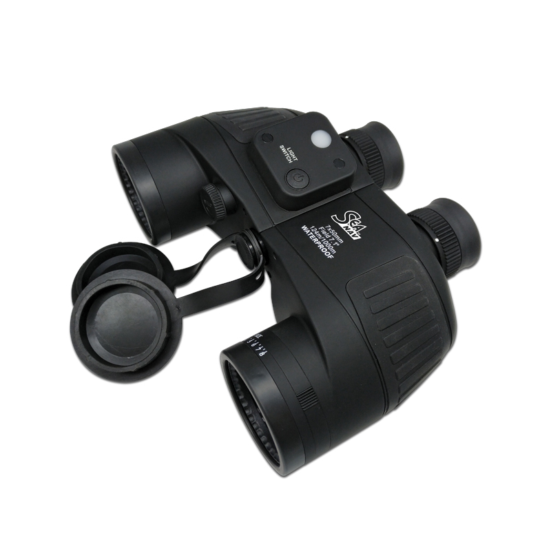 Binoculars Waterproof w/ compass 'Sea Nav'