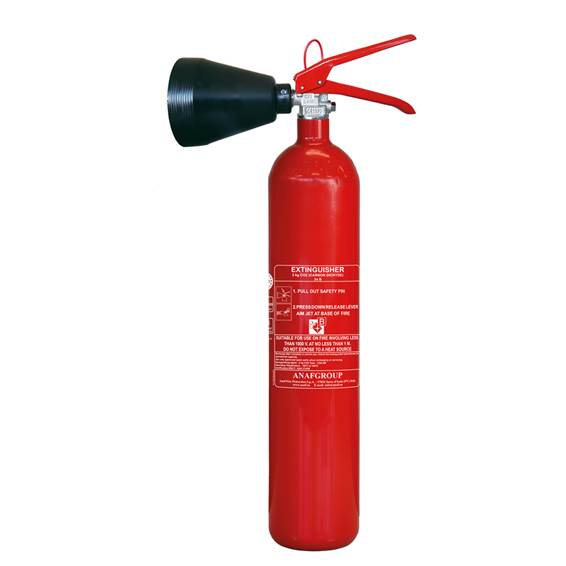 Fire Extinguisher CO2, 2 kg, SOLAS/MED (EN)