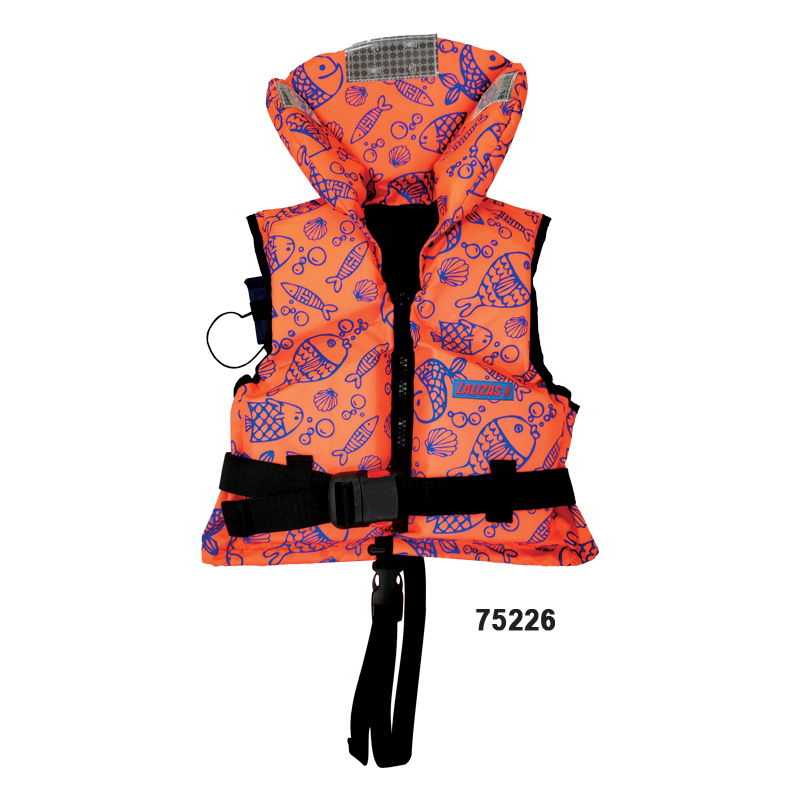 LALIZAS Lifejackets 100N, ISO 12402-4:2020 Fluo Orange with Aquatic Pattern image #2