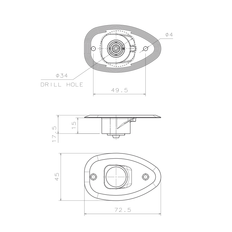 MICRO LED 12 Steuerbord & Backbord Licht 112.5°, Flache Basis, Set image #2