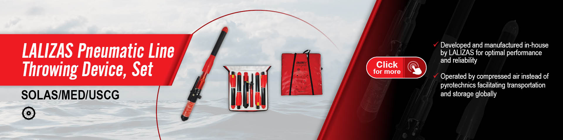 LALIZAS - Pneumatic LIne Throwing Device